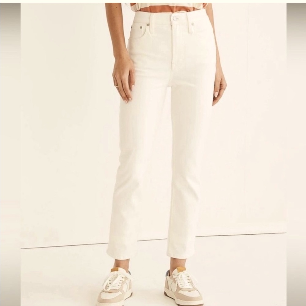 NWT Madewell Curvy Perfect Vintage jeans, white size 31